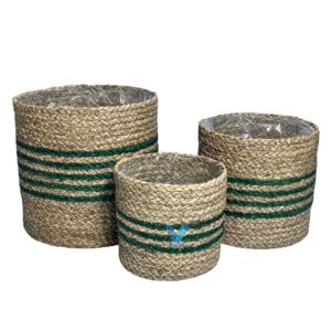 Customize Size Large Wicker Laundry <b>Basket</b> Set <b>With</b> <b>Lid</b> <b>Seagrass</b> Water Hyacinth Jute <b>Basket</b> Storage At Home For Laundry Room - Product Image 6