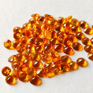 พลอยซิทรินสีเหลืองธรรมชาติคุณภาพสูงขนาด 1 มม. รูปทรงกลมเจียระไนแบบหลวม น้ำหนัก 1 กะรัต สำหรับทำเครื่องประดับ - Product Image 3