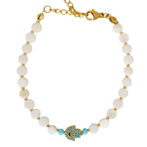 สร้อยข้อมือแฟชั่นประดับลูกปัดลายตาปีศาจ - Product Image 1