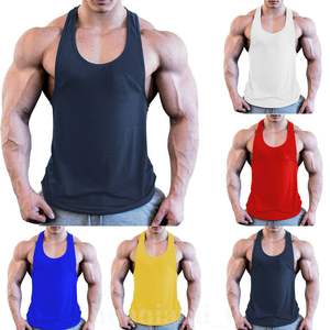 Débardeur de musculation de haute qualité avec logo personnalisé imprimé, débardeur de musculation pour hommes, débardeur de sport doux en coton 100% - Product Image 2