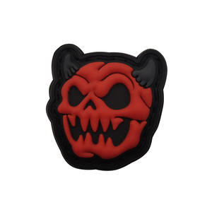 Insignias de silicona en forma de flor de corazón de transferencia de calor 3D con logotipo en relieve personalizado con decoración de encaje parches de ropa bordados - Product Image 1