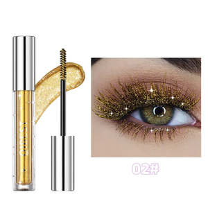 High Quality 3-Colour Scintillant for <b>Mascara</b> for Festive Makeup Cream Gel Liquid Forms Vegan Fiber Feature Custom Logo Long - Product Image 1