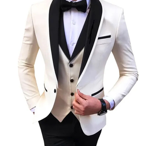 Trajes de negocios para hombre a precio de fábrica al por mayor, abrigo azul oscuro, pantalón con cremallera, transpirable y plisado, estilo frontal - Product Image 5