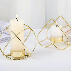 Portavelas de Metal para Exteriores, Decoración de Jardín y Patio, Centro de Mesa Funcional, Elegante y con Ambiente Distintivo - Product Image 1