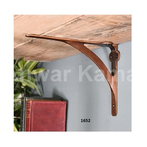 ชั้นวางของวงกลมทำจากเหล็กหล่อสีดำใช้ตกแต่งรูปตัวแอลติดผนัง - Product Image 2