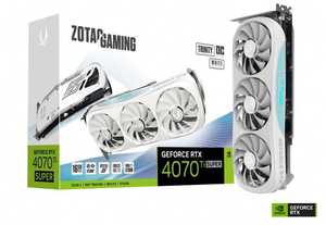 Nueva llegada ZOT AC GAMING Ge Force R T X 4070 Ti SUPER Trinity OC White Edition 16GB GDDR6X Graph ICS Ca RD - Product Image 1