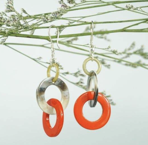 Boucle d'oreille en corne de buffle de la plus haute qualité et produit en corne polie naturelle et prix personnalisé Boucle d'oreille en corne véritable 100% - Product Image 4