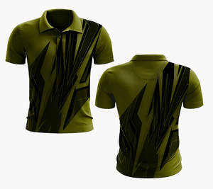 Camiseta de Algodón 100% Transpirable, Estilo Moderno y Urbano, Cuello Camisero, Ajuste Elástico, Impresión Personalizada, Suave y Cómoda para el Verano - Product Image 5