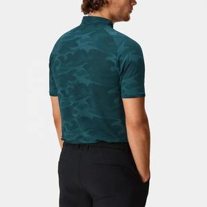 Venta al por mayor nuevo diseño Polo Golf camisetas sublimación Jacquard patrón poliéster Spandex camisas Camo Polo camisa OEM - Product Image 4
