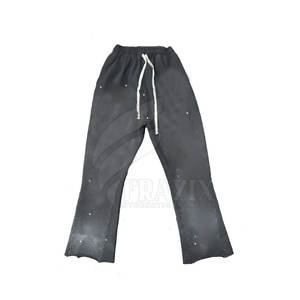 Pantalones de chándal acampanados de material de alto fabricante, Etiqueta Privada, diseño propio, pantalones de chándal acampanados de nuevo estilo para hombres - Product Image 2