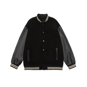 Chaqueta personalizada con letras de béisbol para adultos y jóvenes chaqueta universitaria de lana de color - Product Image 4