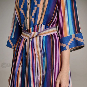 Nueva ropa de mujer, manga, moda, vestido informal Sexy, Vestido corto acampanado con cuello en V, Mangas de globo con detalles de puños elásticos - Product Image 1