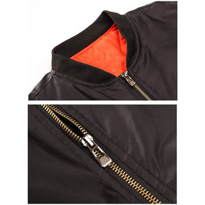 Blouson d'aviateur fin personnalisable OEM pour hommes, dernière conception, col montant, fermeture à glissière, couleur unie, veste chaude d'hiver, tailles pour adultes - Product Image 6