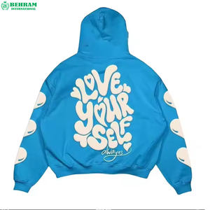 Sweat-shirts pour hommes de haute qualité, vintage, effet délavé, imprimés DTG, avec poche kangourou, 100% coton, doublure en polaire, écologiques, pour l'hiver - Product Image 4