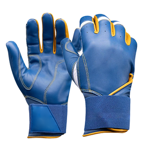 Genuine Leather Baseball Batting Gloves Durable Leather Palm for Grip Best Quality Material Custom Batting Gloves - Product Image 6