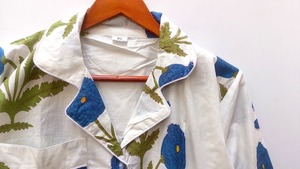 Nuevo Conjunto de Pijama de Seda con Estampado Floral para Mujer, Conjunto de Pijama, Túnica, Conjunto de Pijama Hecho a Mano - Product Image 5