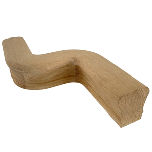 Top Trending White Oak Right Hand Offset Rail 7248 Hand Rail Fitting Diseño moderno para cualquier escalera - Product Image 1