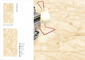 Vistaar Brand India's Onix Com Bianco 600x1200mm Baldosas de porcelana pulida esmaltada Interior brillante Precio barato Exportación - Product Image 2