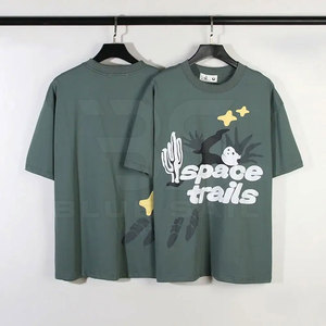 Camisetas de algodón francés Terry para hombre, serigrafía personalizada con estampado 3D Puff, camisetas para hombre - Product Image 3