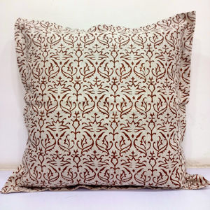 Housse de coussin en lin 100% personnalisable, fabriquée à la main, écologique, de luxe, traditionnelle, imprimée à la main, imprimée sur le devant et le dos - Product Image 1