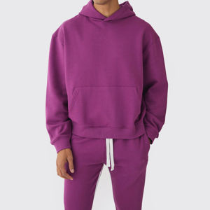 Survêtements décontractés pour hommes à capuche d'hiver, couleurs personnalisées, qualité supérieure, matière polyester/coton, respirant, séchage rapide - Product Image 4