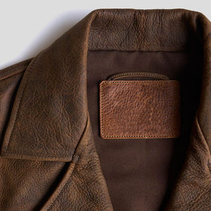 Chaleco de cuero de moto de alta calidad a bajo precio, logotipo personalizado, Chaleco de cuero ligero para hombre - Product Image 3