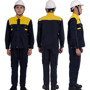 ชุดเครื่องแบบงานหนักชุดป้องกันผ้าฝ้ายผสมสำหรับใช้ในอุตสาหกรรม - Product Image 1