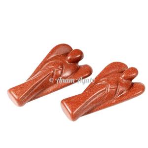 Ángel de piedras preciosas de LAPIZ lazuli natural tallado a mano para equilibrar los chakras y curar la energía - Product Image 5