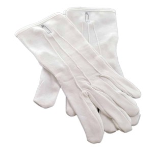 Guantes de algodón 100% blancos de bajo precio con guantes de diseño masónico verde Scottish Rite a la venta - Product Image 2