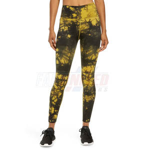 Mallas de Yoga de cintura alta para mujer, cierre de cintura elástica, Control de barriga, ajuste de compresión, patrón sólido, pantalones de entrenamiento de cintura media - Product Image 2