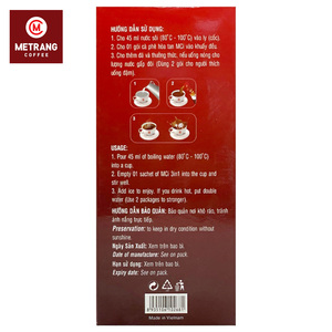 Vietnam 0.288kg crème sucre chocolat 16 g/bâton 18 bâtonnets/boîte saveur goût moelleux café instantané 3in1 - Product Image 5