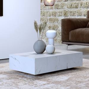 <b>Low</b> coffee <b>table</b> Ret cm.70x40x h.18 - White Calacatta marble - Product Image 1
