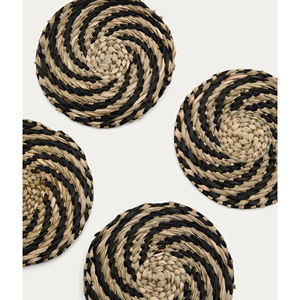 Posavasos de Pasto Marino Tejido a Mano, Mantel Individual Redondo Natural para Tazas y Vasos, Fabricante Mayorista - Product Image 5