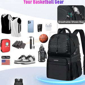 Basketball Backpack with Ball <b>Holder</b> All in One Sports Training Gym Bag Large Capacity <b>Shoe</b> Compartment Hydration Sleeve - Product Image 2