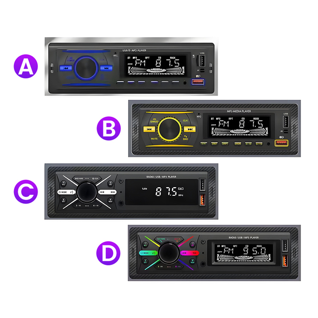 1 Din MP3 Player Car Radio FM Tuner Stereo USB Car Audio Stereo SD TF USB Multimedia Autoradio Player Remote Control Bluetooth