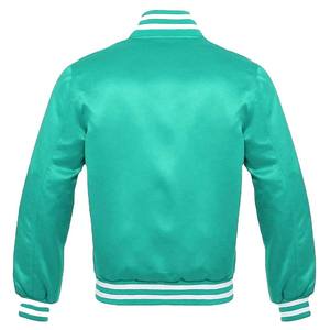 Custom Satin Varsity Jacket Men College Letterman Bomber Jacket Moda Prendas de abrigo - Product Image 3