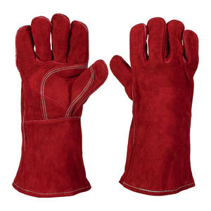 Gants de soudage en cuir de vachette renforcé, manchette de sécurité, 11 oz, 16 pouces, usage général, résistants à l'abrasion, pour la lutte contre les incendies et la protection contre les flammes - Product Image 5