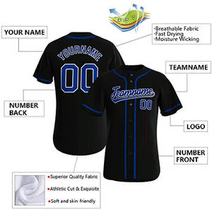 Camiseta de béisbol personalizable, camisas con botones, uniformes deportivos de equipo personalizados para hombres, mujeres y niños hechos en Pakistán - Product Image 2