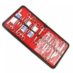 Juego de disección para estudiantes de 33 piezas, juego de cirugía intestinal Manual de laboratorio de anatomía, instrumentos quirúrgicos de Metal de acero inoxidable, electricidad - Product Image 2