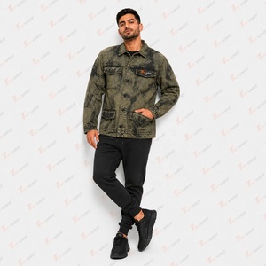 <b>Men</b>’s Black Denim <b>Jacket</b> Wholesale Custom Fashion Jean <b>Jacket</b> for <b>Men</b> Vintage Washed <b>Trucker</b> <b>Jacket</b> Streetwear Casual Workwear - Product Image 4