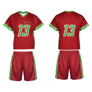 Conjunto de camiseta y pantalones cortos de lacrosse personalizados para jóvenes, uniforme de rendimiento que absorbe la humedad para jugadores de equipo - Product Image 1