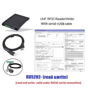 Lecteur/<span class=keywords><strong>écrivain</strong></span> RFID UHF de bureau haute performance 860-960 MHz ISO 18000-6C, longue portée 0-2 m, prend en charge la lecture/écriture, ABS durable, Windows - Product Image 6