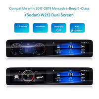 Autoradio GPS Navigation Android 13.0 à double écran RoadNavi 12,3 pouces pour Mercedes-Benz Classe E W213 berline 2017-2019
