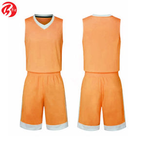 Uniforme de baloncesto ligero con cuello en V para adultos, ropa de equipo al aire libre personalizable, conjuntos de ropa de baloncesto transpirable de talla grande - Product Image 3