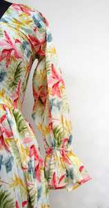 Vestido largo floral de alta calidad para mujer, bata de playa elegante de verano, Kimono con decoración de botones, largo informal para niñas y mujeres - Product Image 4