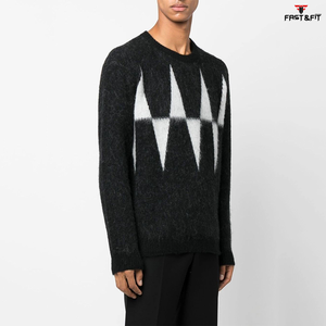 Suéter de Cuello Redondo para Hombre, Estilo Urbano, de Lana/Cachemira, Antiarrugas, con Diseño Personalizado en la Parte Delantera, Color Personalizado, Precio Económico, Gran Venta - Product Image 2