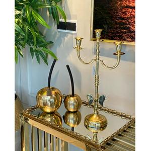 Escultura de ciervo de aluminio decorada de lujo Juego de 2 piezas de escultura con base para la venta - Product Image 5