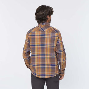 เสื้อเชิ้ตผ้าสักหลาดลายสก๊อตสำหรับผู้ชาย, เสื้อเชิ้ตลำลองแขนยาวมีกระเป๋าหน้าอกปรับได้ระบายอากาศได้สวมใส่สบาย - Product Image 3