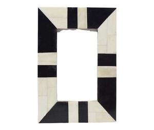 Cadre photo classique en incrustation d'os avec incrustation de résine d'os Taille de personnalisation en bois rectangulaire pour l'affichage de photos par f s international - Product Image 1