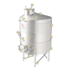 100L Stainless Steel Fermentation Tank Homogenizer Automatic Control for Alcohol Wine Beer Accurate Temperature Control Steam - Product Image 3